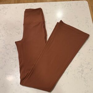 LULULEMON Womens Align High Rise Flare Leggings Sable Orange Brown Yoga Size 2